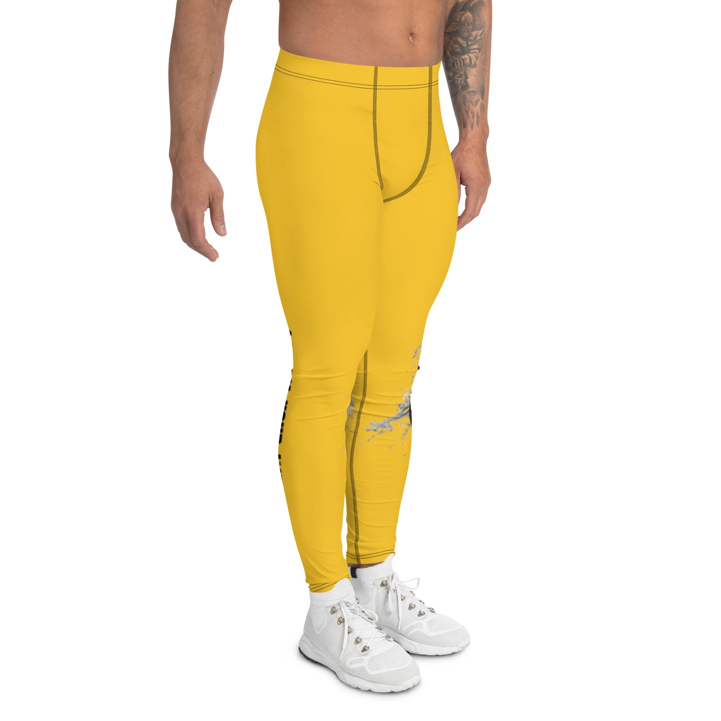 yellow Men's leggings